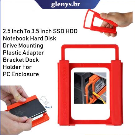 Suporte para SSD de 2,5 Polegadas (Gabinete) ou Suporte de disco rígido de 3.5 polegadas / TFTEC JAPAN