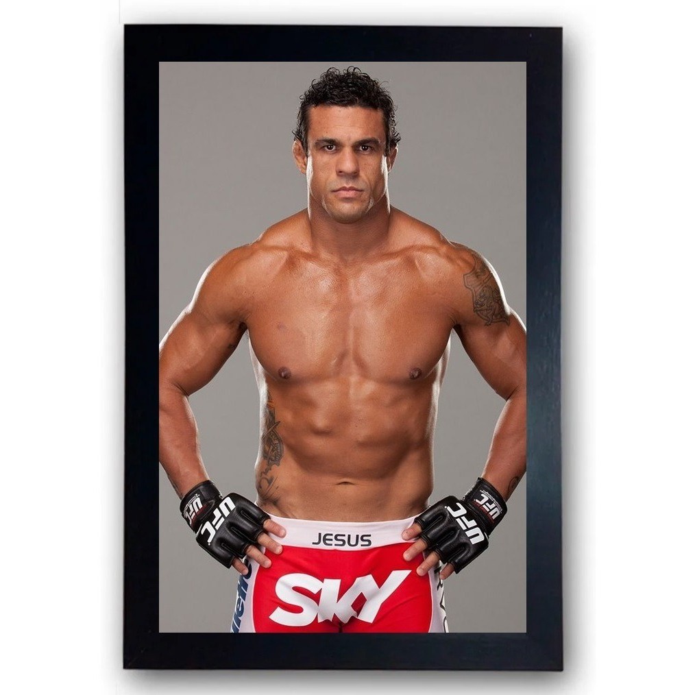 Quadro Ufc Mma Vitor Belfort Moldurado Cod.1