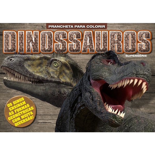 Dinossauros - Pranchetas para Colorir Formas