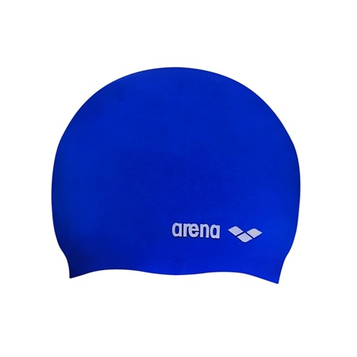 Touca de Natação Junior Classic logo Silicone Arena Azul Royal