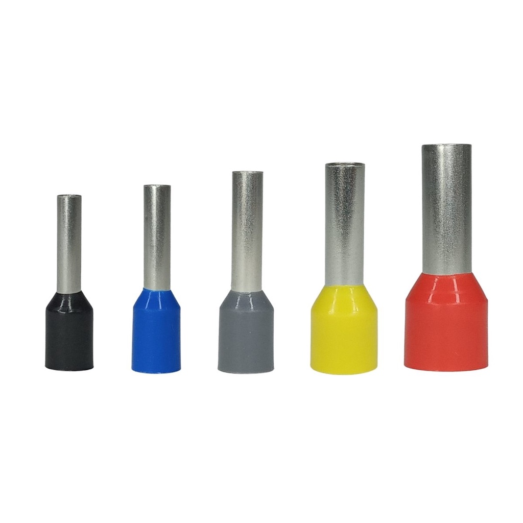 Kit 450 Peças Terminaís Ilhós Tubulares 1,5mm a 10mm Elétrico Energia Instalação Conectores Tubolar Ilhos