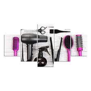 Quadro De 5 Peças Pra Salao De Beleza,cabeleireira, femino em Oferta na Shopee
