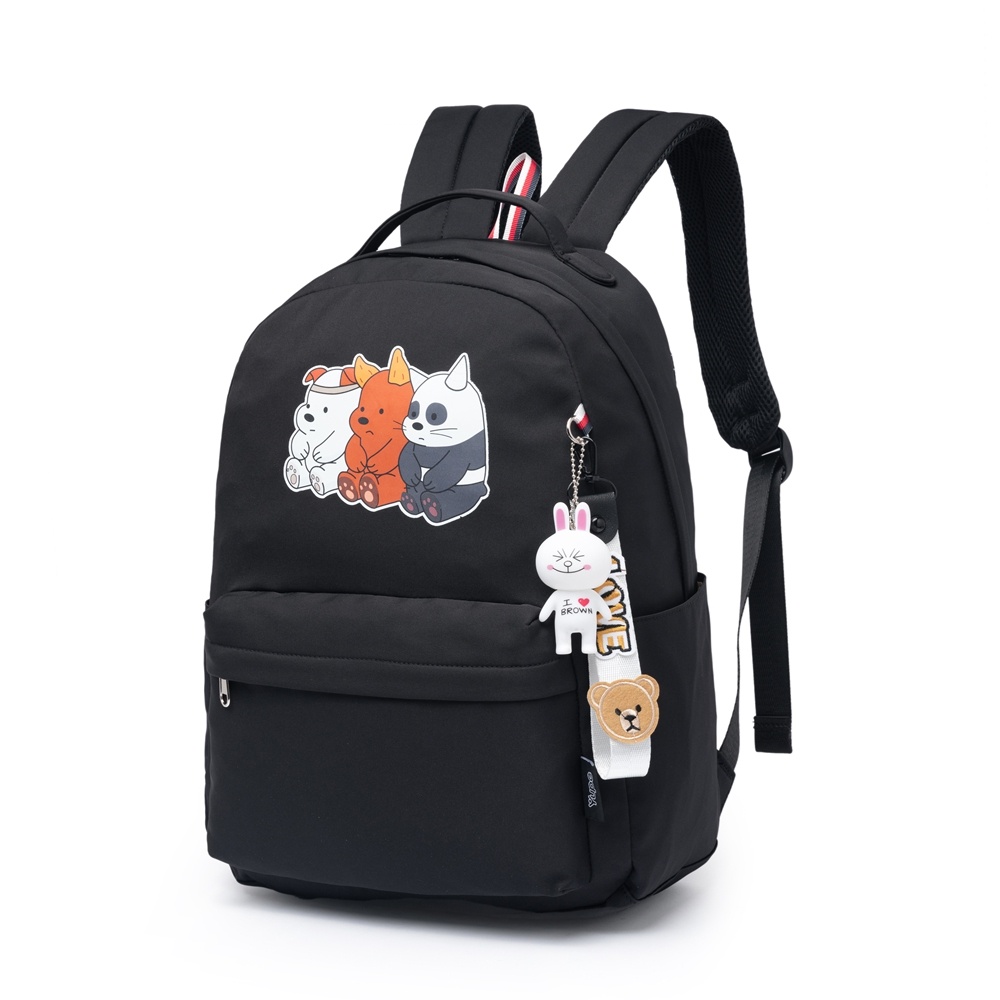 Mochila Escolar Estampada Menina Universitária Feminina Chaveiro Juvenil em Oferta na Shopee