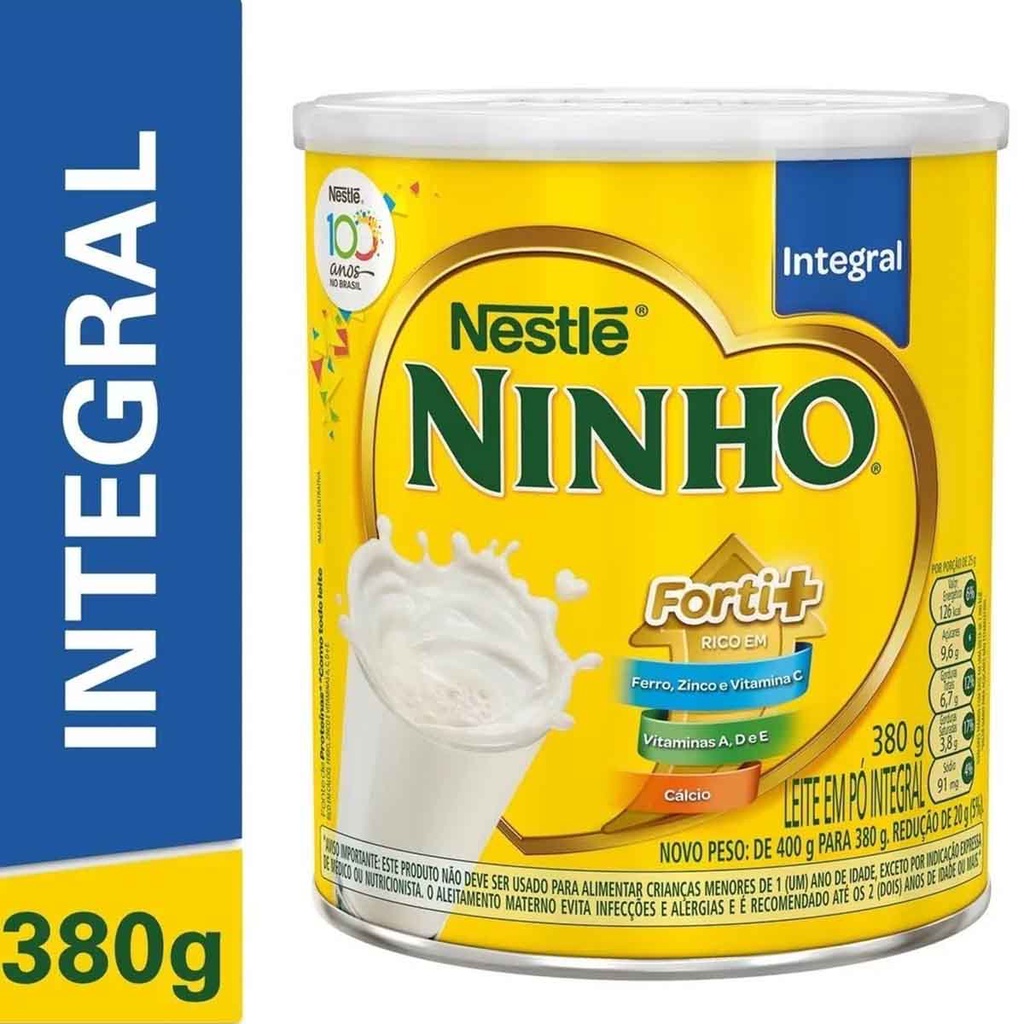 Leite em Pó Ninho Integral 380g