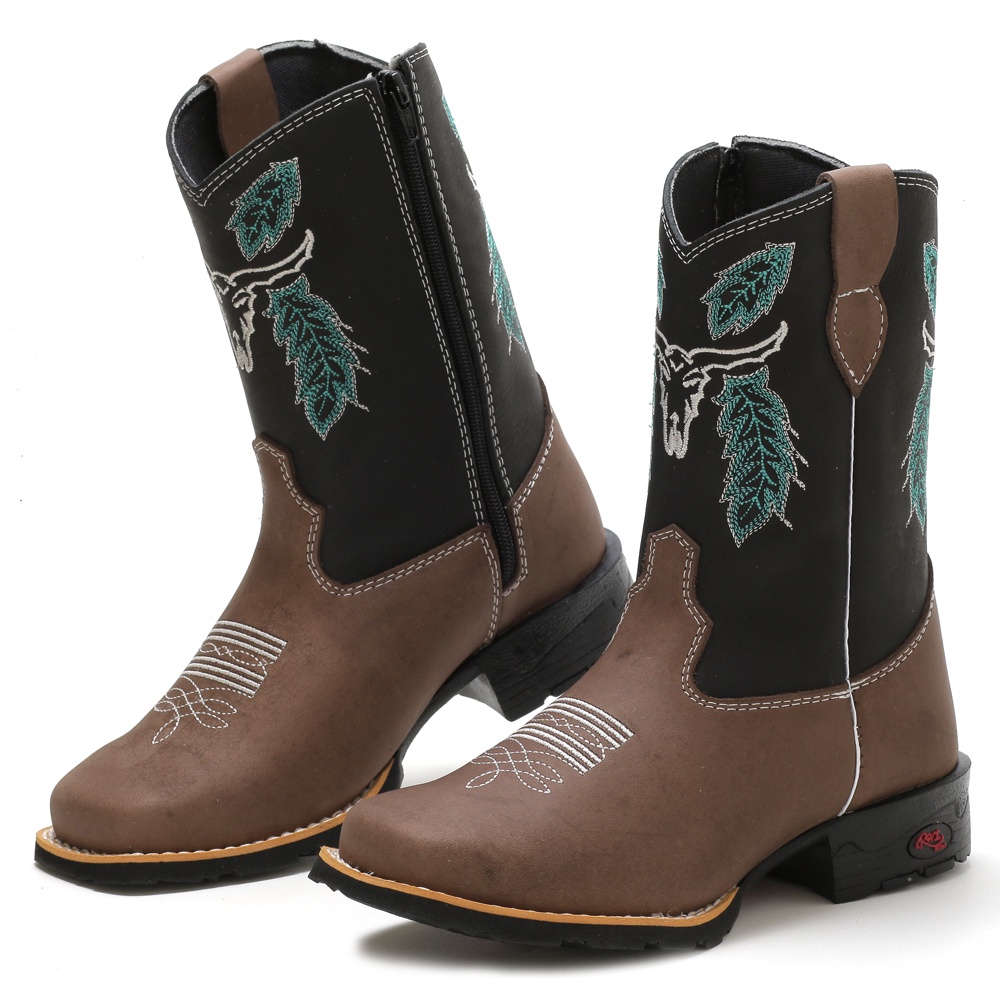Bota Cano Longo Boi Botina Country Botina Infantil Para Meninas