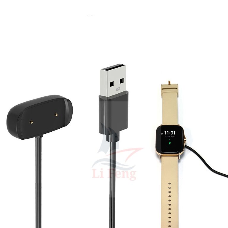 Cabo Carregador USB para Smartwatch Amazfit Bip U, Bip 3 Pro, Bip 5, GTR 2, GTS 2 Mini e Rex Pro em Oferta na Shopee
