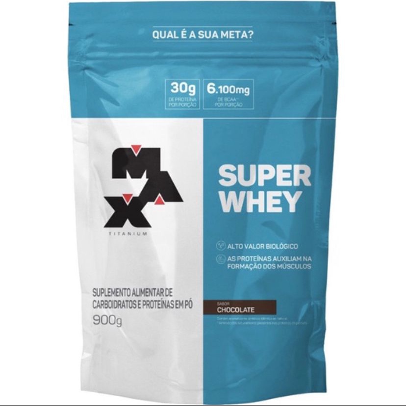 Whey Protein Concentrado Super Whey - 900g - Max Titanium