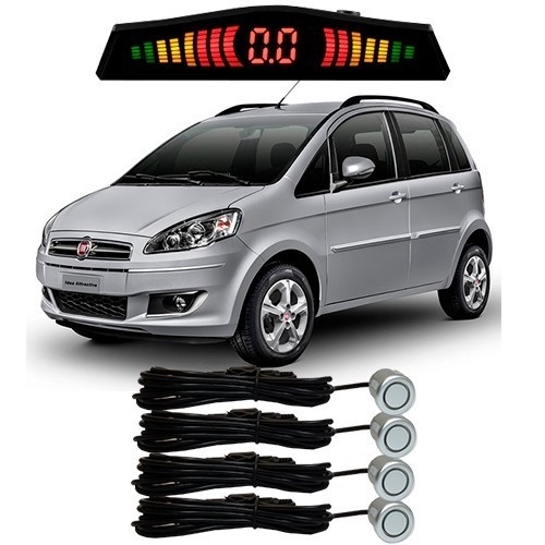 Sensor De Estacionamento Ré Fiat Idea Todos Os Modelos Prata em Oferta na Shopee
