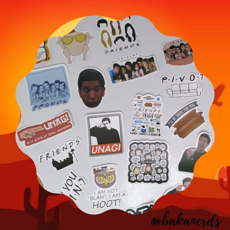 Kit com 25 stickers de Friends | Shopee Brasil