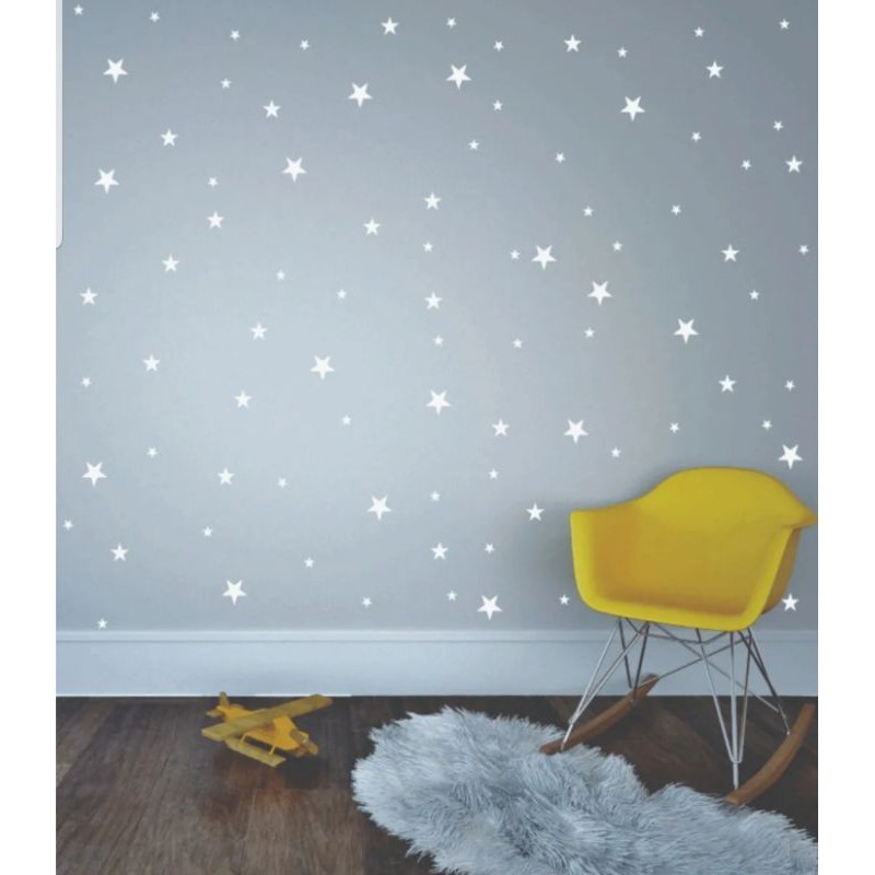 Adesivo Parede 112 Estrelas 7,5 E 2,5cm Estrela Estrelinha em Oferta na Shopee