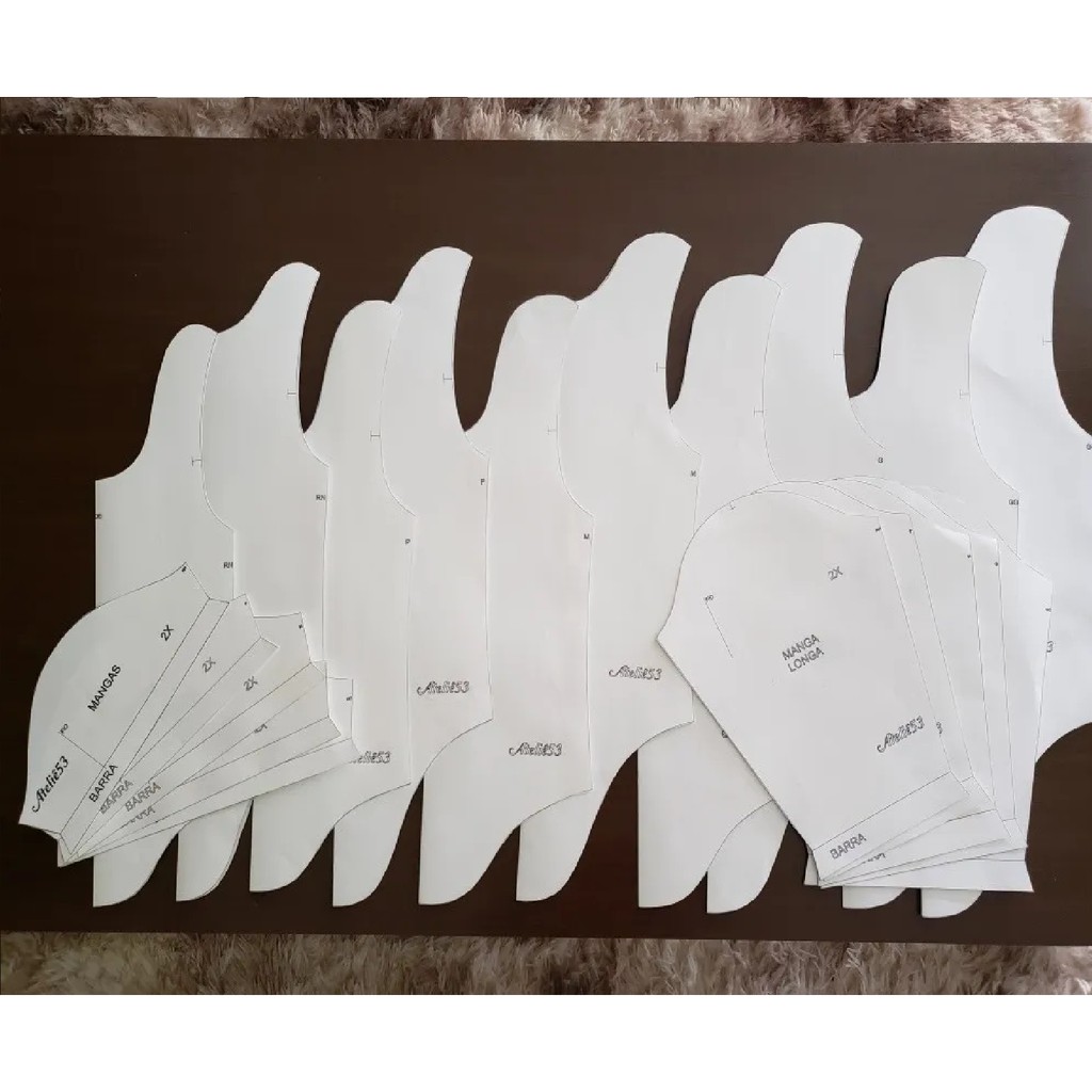 Moldes Modelagem Body Envelope Bebê/ Infantil Rn Ao Gg 120g em Oferta na Shopee