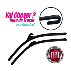 Par Palheta De Silicone Fiat Stilo Doblo Idea Mobi Toro Ducato Limpador do Parabrisa PROMOÇÃO SHOPEE