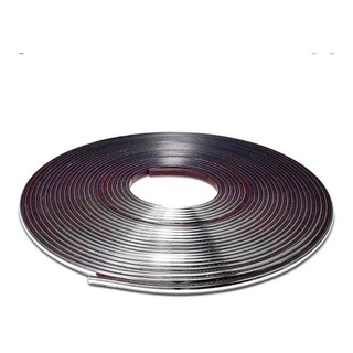 Rolo Friso Cromado Filete Universal Flexivel 6mm X 6 Metros em Oferta na Shopee