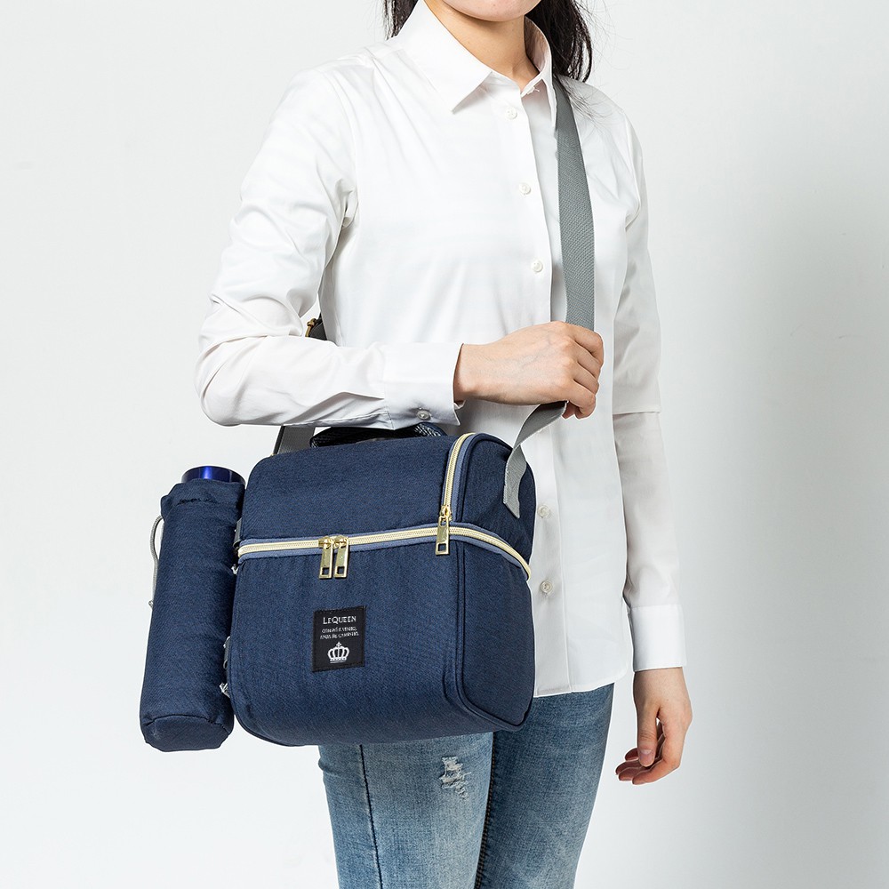 Bolsa Lancheira Térmica Marmita Alta Capacidade Lequeen Porta Garrafa Academia em Oferta na Shopee