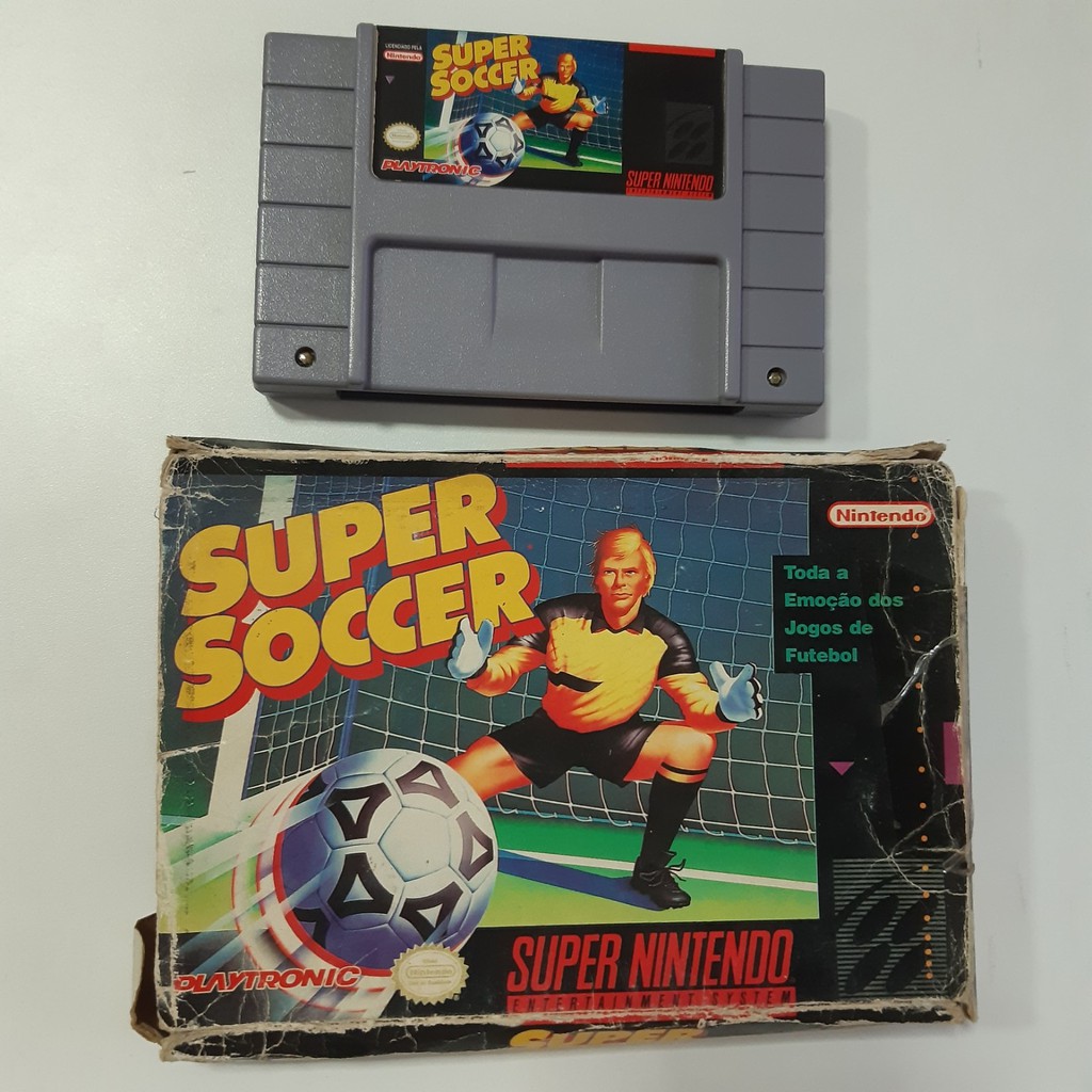 Super Soccer Futebol Do Super Nintendo Original Playtronic Shopee Brasil