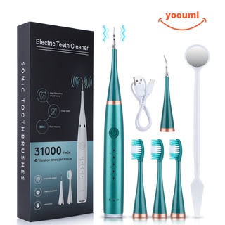 2 Em 1Escova de dentes ultra - sônica elétrica /Limpador De Dentes Whiten Teeth Ferramenta Para Remover Tártaro