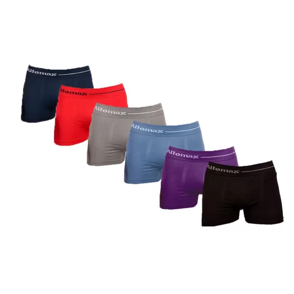 Kit c/03 Cueca Box Sem costrura Altomax / Cueca Boxer Custura Invisivel / Cueca Box Adulto Promoção