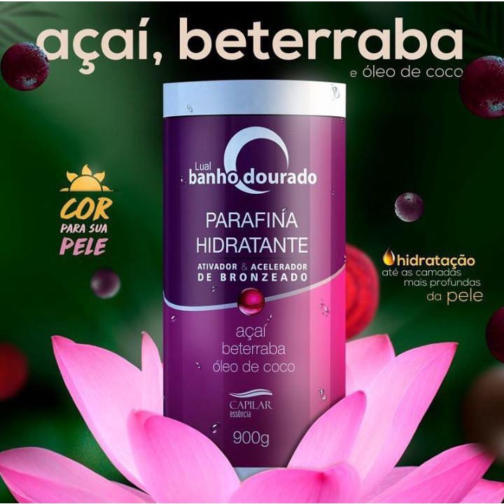 Parafina Açai Bronzeador Marquinha Capilar 900g