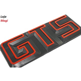 Emblema Gts Vw Passat Gol Gts Vermelho C Fundo Preto Shopee Brasil