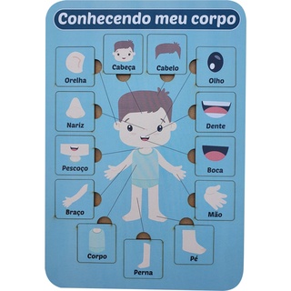 Conhecendo Meu Corpo Humano Menino Brinquedo Educativo