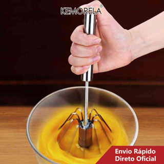 Misturador Semi-Automática De Aço Inoxidável De Leite Ovo Manual Ferramentas De Cozinha em Oferta na Shopee