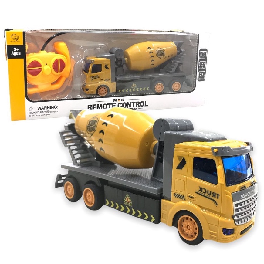 Brinquedo Carrinho Controle Remoto Caminhão Betoneira