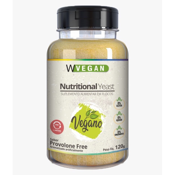 Nutritional Yeast Flocos Sabor Provolone Free 120g WVegan