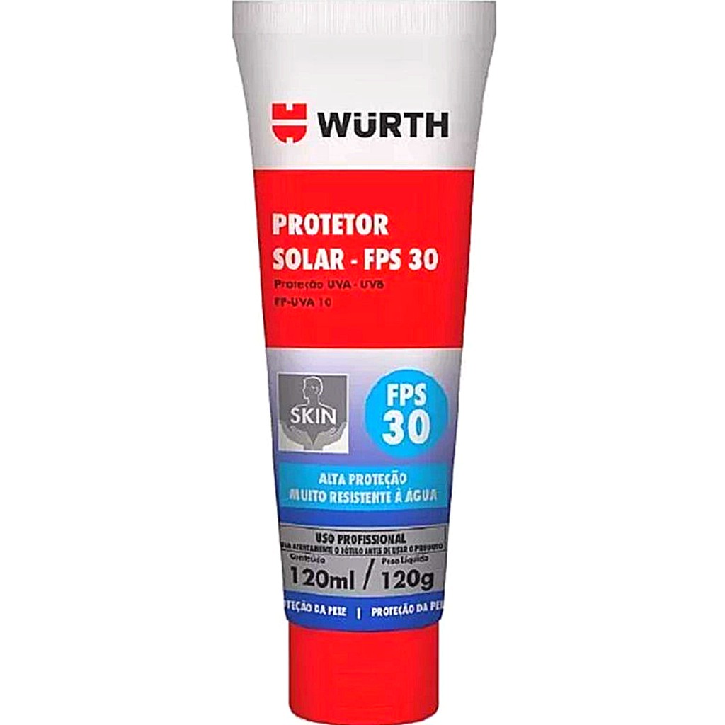 Creme Protetor Solar Para Pele Uva E Uvb FPS30 Wurth - Beauty