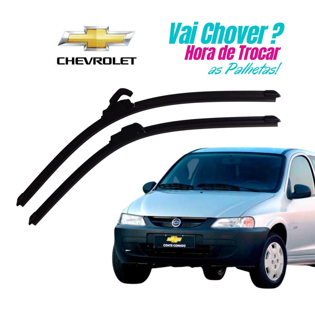 Par Palheta Limpador Celta GM Para-brisa 2001 2002 2003 2004 2005 2006 Chevrolet em Oferta na Shopee