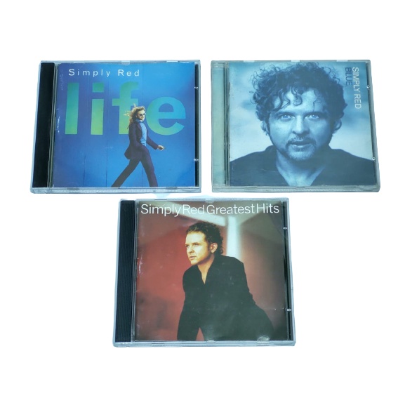 Kit 03 Cds Simply Red Life Blue Greatest Hits
