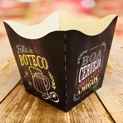 10~60 KIT CACHEPÔ DECORATIVO PAPEL CACHEPOT FESTAS FLORES DECORAÇÃO COR TEMA BOTECO 76.1 (CHOCO)