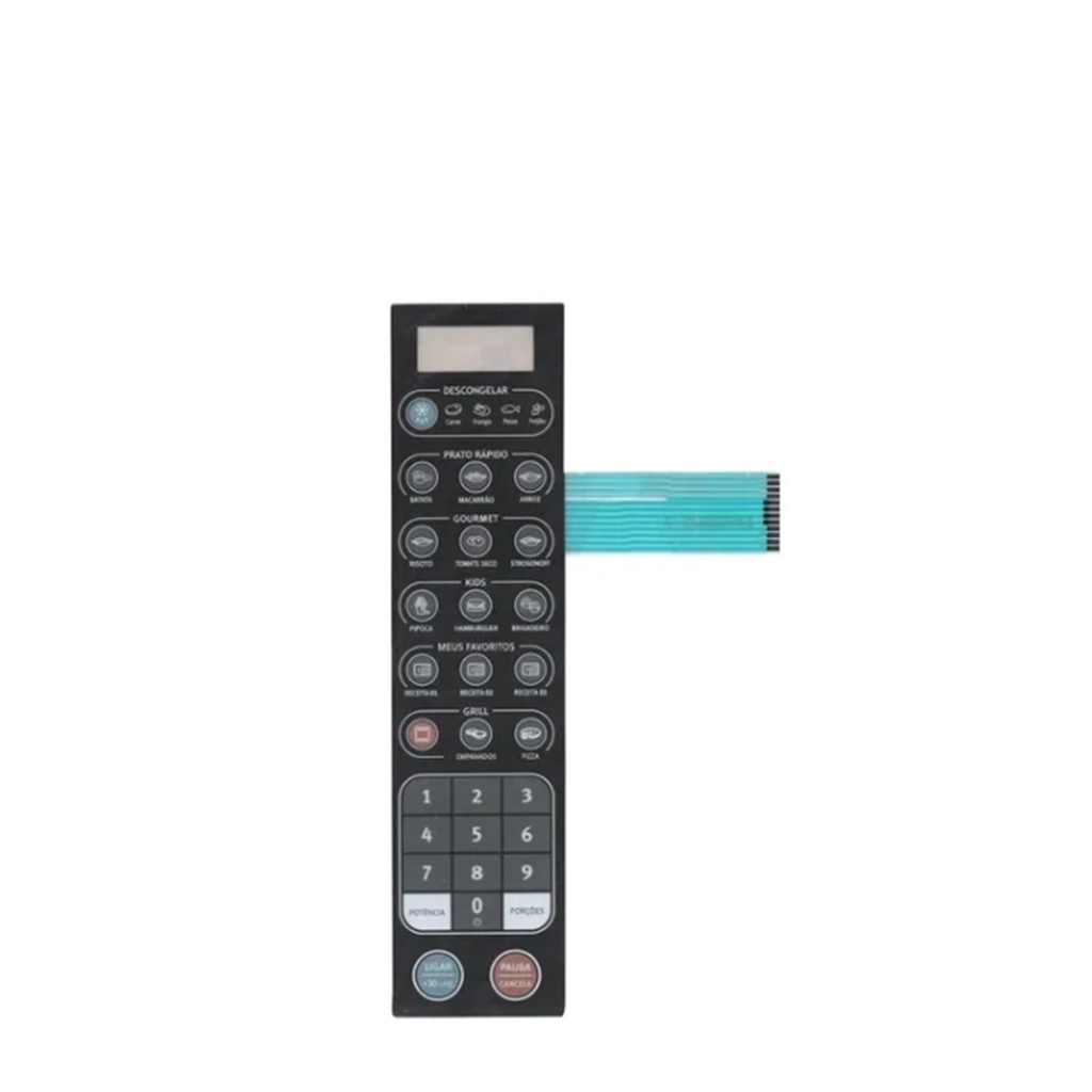Membrana Teclado Microondas Electrolux Mev41 - Mev 41 Novo *