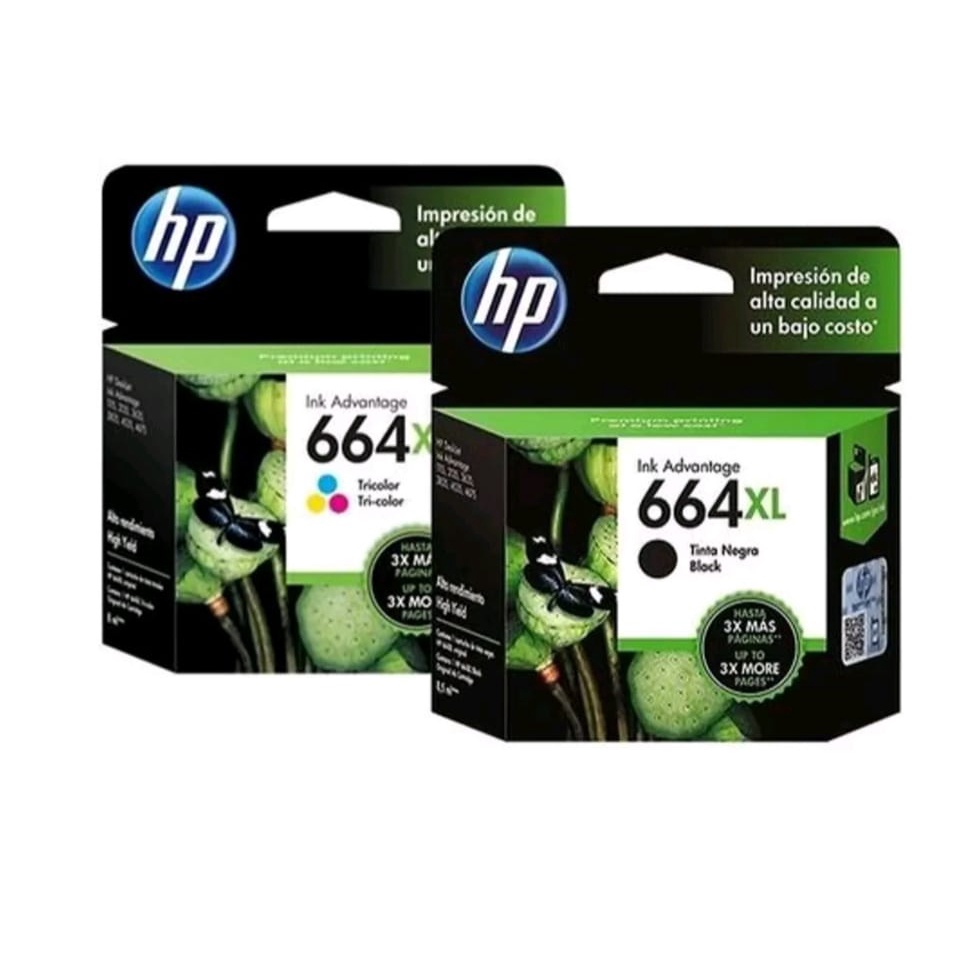 Kit Cartucho Hp 664 Xl Contem 2 Cartucho (preto+colorido) | Shopee Brasil