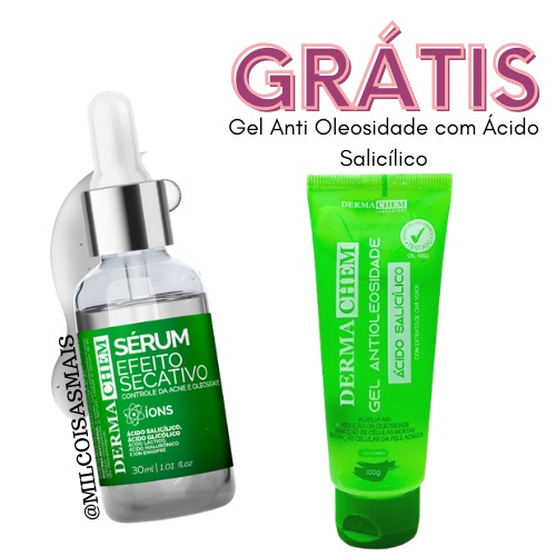 Kit Dermachem Serum efeito secativo controle de acne e oleosidade