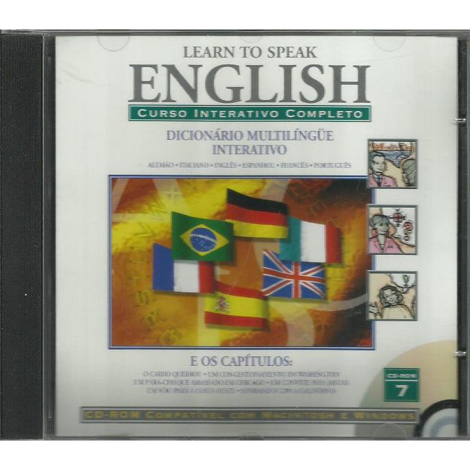 496 Mcd- CD Original 1998- Aula- Learn To Speak English- Volume 7- Dicionário Multilingue Interativo