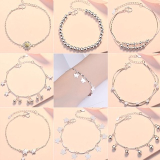 Pulseira Kilii Em Prata 925 Com Pingente De Flor / Joia Feminina