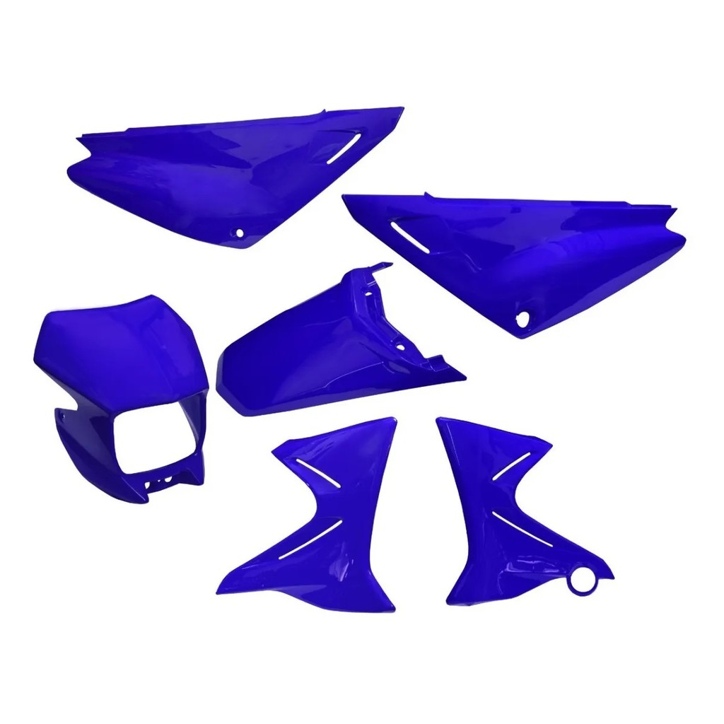 Kit Aba Carenagem Farol Tampa Lateral Paralama Tras Xtz 125