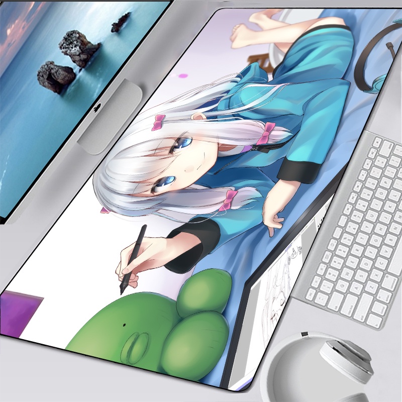 Anime sexy TEACHER Izumi Sagiri Hot 3D Boobs Mouse Pad otaku Teclado Rosa