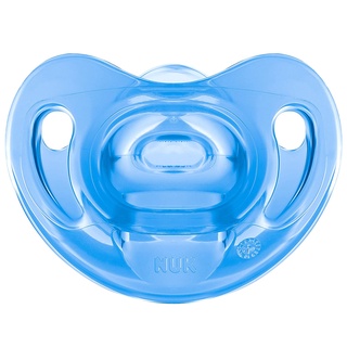 Chupeta Bebê Infantil De 0 à 6 Meses Tamanho 1 Silicone Soft Livre de BPA Sensitive Azul Nuk