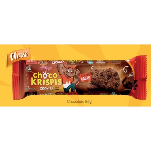 Biscoito Cookie Choco Krispis elefante Melvin 60gr Shopee Brasil