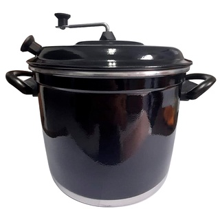 Panela Pipoqueira de Alumínio 22 cm Preta Donna Marta
