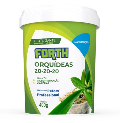 Adubo Forth Orquideas Manutençao 20-20-20 Peters 400g em Oferta na Shopee