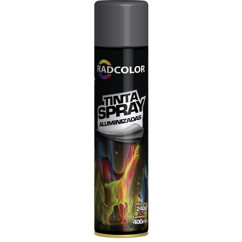 Tinta Spray - Grafite Metálico - Aluminizadas (400 ml) Radnaq em Oferta na Shopee