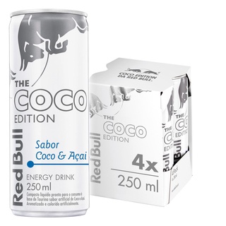 Energético Red Bull Energy Drink - Coco e Açaí Edition 250 ml - 4 latas