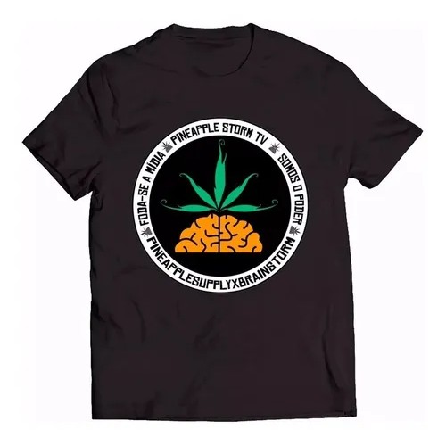 Camisa Camiseta Básica Pineapple Storm Rap Nacional Poesia Acústica.