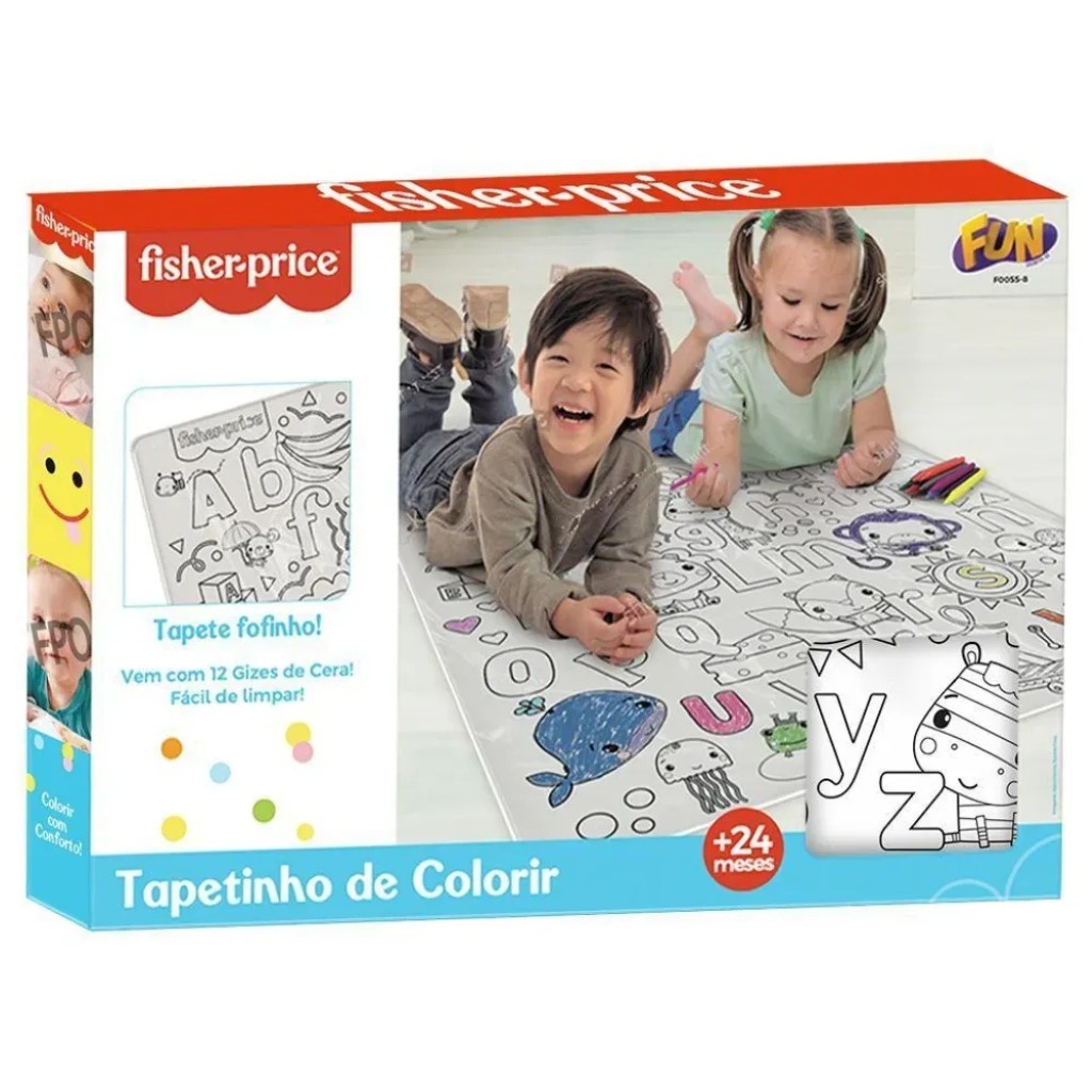 Fisher Price Tapete Para Colorir Com Giz De Cera F00558 Fun em Oferta na Shopee