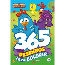 Livro - Galinha Pintadinha - 365 Desenhos para colorir - Capa comum - Ciranda Cultural