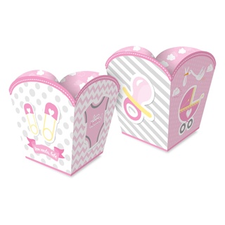 Centro de mesa Cachepot Chá de Bebe Menina kit com 08 Unidades - POSTAGEM RÁPIDA em Oferta na Shopee