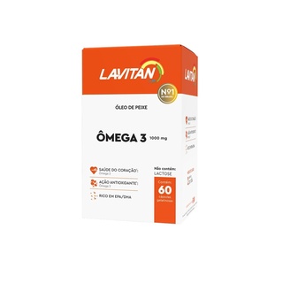 Lavitan Ômega 3 1000mg com 60 Cápsulas
