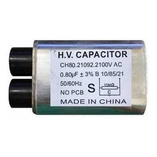 Kit Capacitor 0,80uf 2100v + 2 Fusível 20a + Fusível 5kv 0,8